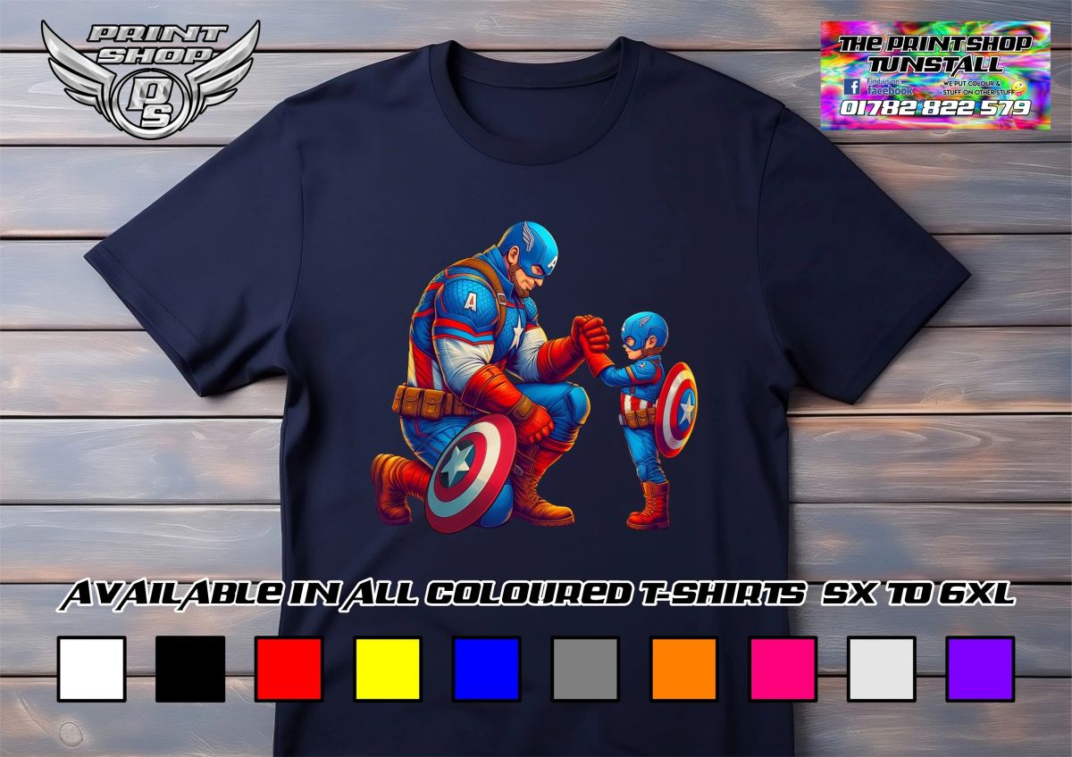 Captain America Dad and Son 02
