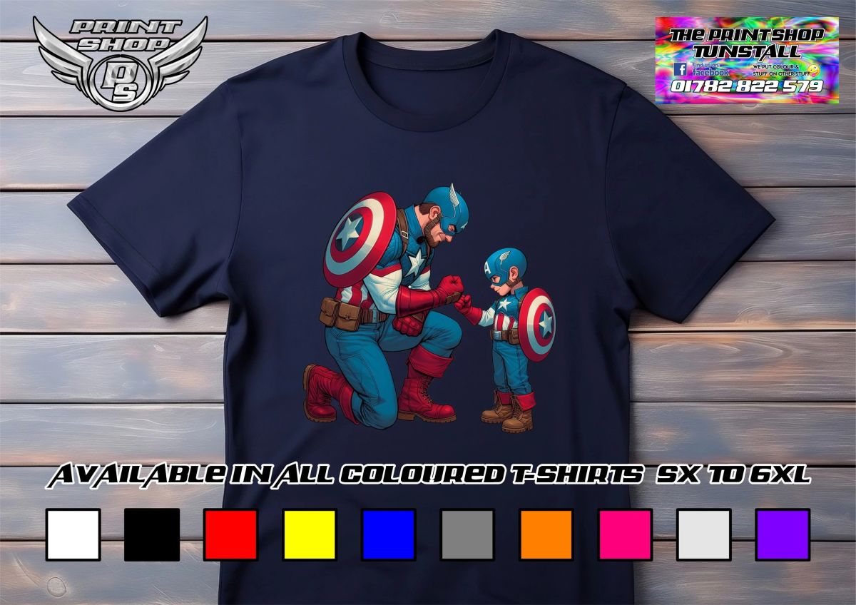 Captain America Dad and Son 01