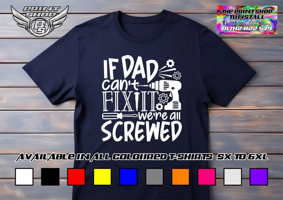 If Dad Can't Fix It (White Logo)