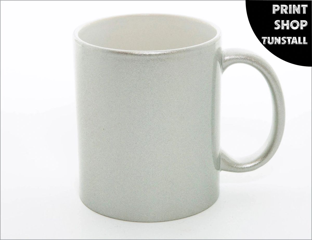 Silver Glitter mug