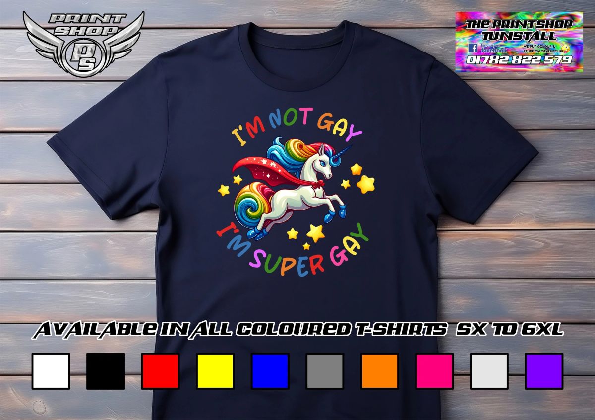 Unicorn I'm Not Gay I'm Super Gay 01